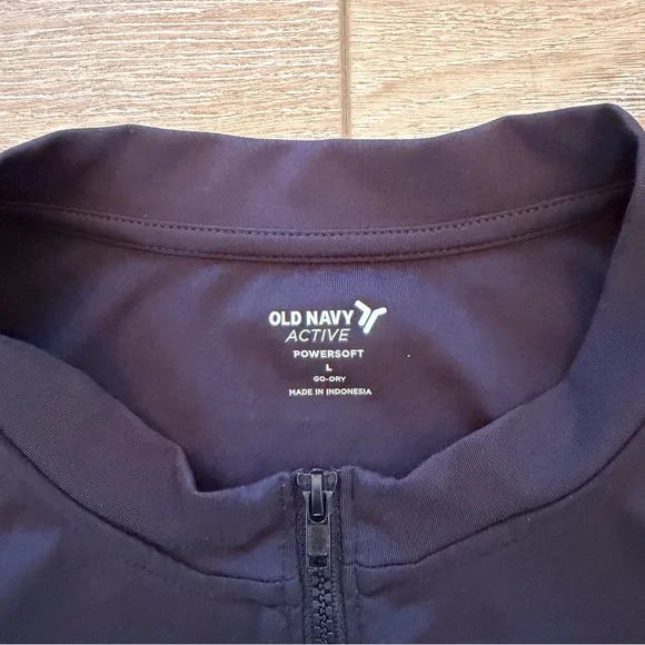 Old Navy Powersoft Go-Dry Front-Zip Sports Dress Sleeveless Black Sz Large - Picture 4 of 9